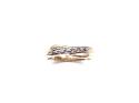 9ct Yellow Gold Diamond Crossover Ring