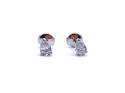 Platinum Pear Shaped Diamond Stud Earrings 1.63ct