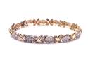 9ct Yellow Gold Diamond Bracelet