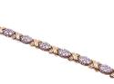 9ct Yellow Gold Diamond Bracelet