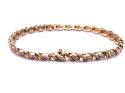 9ct Yellow Gold Diamond Bracelet