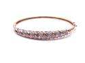 9ct Yellow Gold Diamond Bangle 0.25ct