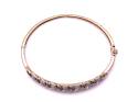 9ct Yellow Gold Diamond Bangle 0.25ct