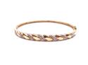 9ct Yellow Gold Diamond Bangle 0.15ct