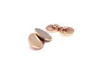 9ct Yellow Gold Plain Cufflings