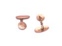 9ct Rose Gold Patterned Cufflinks