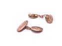 9ct Rose Gold Patterned Cufflinks