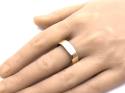 9ct Yellow Gold Flat Wedding Ring 7mm