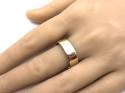 9ct Yellow Gold Flat Wedding Ring 7.5mm