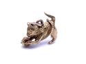 9ct Yellow Gold Cat Charm