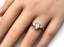 18ct White Gold Diamond 3 Stone Ring