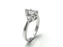 18ct White Gold Diamond 3 Stone Ring