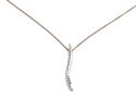 9ct Yellow Gold Diamond Pendant & Chain