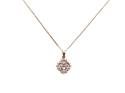 9ct Yellow Gold Diamond Pendant & Chain