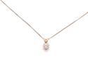 9ct Yellow Gold Diamond Pendant & Chain