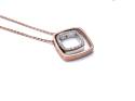 9ct Rose Gold Diamond Pendant & Chain