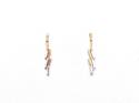 9ct Yellow Gold Diamond Earrings