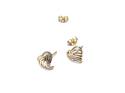 14ct Yellow Gold Diamond Earrings