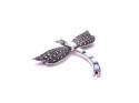 Silver Marcasite & Opal Dragonfly Brooch