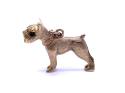 9ct Yellow Gold Schnauzer Charm