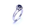 18ct White Gold Sapphire & Diamond Ring