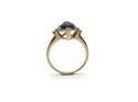 9ct Yellow Gold Iolite & Zircon Ring