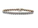 9ct Yellow Gold Diamond Bracelet