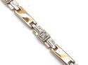 9ct Yellow Gold Diamond Bracelet