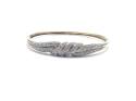 9ct Yellow Gold Diamond Bangle