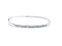 18ct White Gold Diamond Bangle