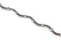 Silver Marcasite & Turquoise Bracelet