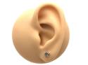 Silver Marcasite Star Stud Earrings