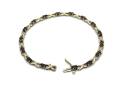 9ct Yellow Gold Garnet Bracelet