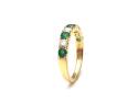 18ct Emerald & Diamond Eternity Ring 0.40ct