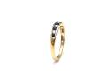 9ct Yellow Gold Sapphire & Diamond Eternity Ring