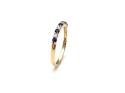 9ct Yellow Gold Sapphire & Diamond Eternity Ring