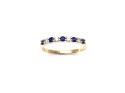 9ct Yellow Gold Sapphire & Diamond Eternity Ring