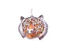 925 Amber Tiger Face Pendant