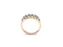 9ct Yellow Gold Emerald & Diamond Eternity Ring