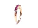 9ct Yellow Gold Ruby & Diamond Eternity Ring