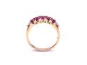 9ct Yellow Gold Ruby & Diamond Eternity Ring