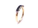 9ct Yellow Gold Sapphire & Diamond Eternity Ring