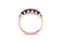 9ct Yellow Gold Sapphire & Diamond Eternity Ring