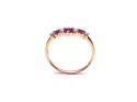 9ct Ruby & Diamond Wishbone Eternity Ring