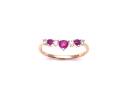 9ct Ruby & Diamond Wishbone Eternity Ring