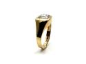 9ct Yellow Gold CZ Solitaire Ring