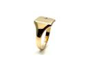 9ct Yellow Gold Diamond Signet Ring