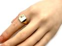 9ct Yellow Gold Diamond Signet Ring