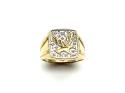 9ct Yellow Gold Diamond Eagle Ring