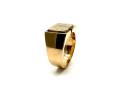 9ct Yellow Gold Bark Effect Ring